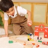 image:imagePlanToys Wooden Fire amp Rescue Roadway Playset Montessori Kids Emergency  fire truck toy toy cars tracks hoses ladder girls boys imaginative fine motor problem solving role gift preschool