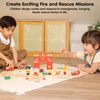 image:imagePlanToys Wooden Fire amp Rescue Roadway Playset Montessori Kids Emergency  fire truck toy toy cars tracks hoses ladder girls boys imaginative fine motor problem solving role gift preschool