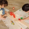 image:imagePlanToys Wooden Fire amp Rescue Roadway Playset Montessori Kids Emergency  fire truck toy toy cars tracks hoses ladder girls boys imaginative fine motor problem solving role gift preschool