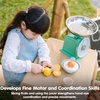 image:imagePlanToys Wooden Fresh Squeeze Juicer Set Montessori Kids Juicing Activity  cutting squeezing serving kids kitchen playset pretend food girls boys fine motor role play social gift set preschool
