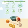 image:imagePlanToys Wooden Fresh Squeeze Juicer Set Montessori Kids Juicing Activity  cutting squeezing serving kids kitchen playset pretend food girls boys fine motor role play social gift set preschool