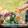 image:imagePlanToys Wooden Fresh Veggie Basket Toy Montessori Kids Market Play Set  sorting fruits and vegetables toys pretend food girls boys fine motor role social imaginative gift preschool set fun