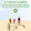 image:imagePlanToys Wooden Frozen Sweet Treat Set Montessori Kids Pretend Dessert  scooping stacking serving ice cream toy play food girls boys fine motor role play social preschool gift learning