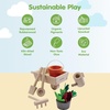 image:imagePlanToys Wooden Garden Wheelbarrow Toy Set Montessori Kids Outdoor Play  planting carrying cart outdoor toys girls boys imaginative role fine motor creative learning gift preschool new fun