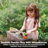 image:imagePlanToys Wooden Garden Wheelbarrow Toy Set Montessori Kids Outdoor Play  planting carrying cart outdoor toys girls boys imaginative role fine motor creative learning gift preschool new fun