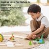 image:imagePlanToys Wooden Jungle Explorers Roadway Playset Montessori Kids Adventure  toy cars toy car track animals girls boys imaginative fine motor problem solving nature gift preschool set family fun