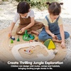 image:imagePlanToys Wooden Jungle Explorers Roadway Playset Montessori Kids Adventure  toy cars toy car track animals girls boys imaginative fine motor problem solving nature gift preschool set family fun