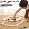 image:imagePlanToys Wooden My First Rail amp Road Toy Set Montessori Building Kids Play  wooden train toy cars tracks girls boys imaginative fine motor problem solving city role gift preschool interactive