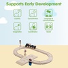 image:imagePlanToys Wooden My First Rail amp Road Train Set Montessori Kids Building  wooden train tracks toy cars girls boys imaginative fine motor problem solving gift preschool learning set family fun
