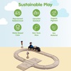 image:imagePlanToys Wooden My First Rail amp Road Train Set Montessori Kids Building  wooden train tracks toy cars girls boys imaginative fine motor problem solving gift preschool learning set family fun