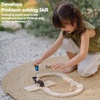 image:imagePlanToys Wooden My First Rail amp Road Train Set Montessori Kids Building  wooden train tracks toy cars girls boys imaginative fine motor problem solving gift preschool learning set family fun