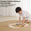 image:imagePlanToys Wooden My First Roadway Toy Set Montessori Kids Building Play  toy cars toy car track girls boys imaginative fine motor problem solving city role gift preschool learning family fun