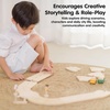 image:imagePlanToys Wooden My First Roadway Toy Set Montessori Kids Building Play  toy cars toy car track girls boys imaginative fine motor problem solving city role gift preschool learning family fun
