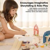 image:imagePlanToys Wooden Neighborhood Roadway Playset Montessori Kids Building Play  toy cars toy car track girls boys city planning imaginative fine motor problem solving gift preschool learning cute