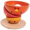 image:imagePlanToys Wooden Nesting Chicken Stacking Toy 5695  Sustainably Made from Rubberwood and NonToxic Paints and Dyes  EcoFriendly PlanWood