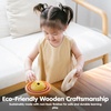 image:imagePlanToys Wooden Nesting Chicken Stacking Toy 5695  Sustainably Made from Rubberwood and NonToxic Paints and Dyes  EcoFriendly PlanWood