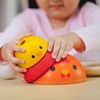 image:imagePlanToys Wooden Nesting Chicken Stacking Toy 5695  Sustainably Made from Rubberwood and NonToxic Paints and Dyes  EcoFriendly PlanWood