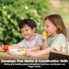 image:imagePlanToys Wooden Orchard Fruit Basket Montessori Kids Kitchen Play Set Toy  cutting serving knife pretend food fruits and vegetables toys girls boys fine motor role social gift preschool set