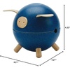 image:imagePlanToys Wooden Piggy Bank in Blue  Montessori Inspired Coin Bank for Early Saving and Practical Life Skills  Eco Friendly Wooden Money Bank for Home and Playroom Dcor