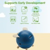 image:imagePlanToys Wooden Piggy Bank in Blue  Montessori Inspired Coin Bank for Early Saving and Practical Life Skills  Eco Friendly Wooden Money Bank for Home and Playroom Dcor