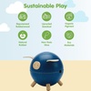 image:imagePlanToys Wooden Piggy Bank in Blue  Montessori Inspired Coin Bank for Early Saving and Practical Life Skills  Eco Friendly Wooden Money Bank for Home and Playroom Dcor