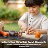 image:imagePlanToys Wooden Slice amp Serve Sausage Toy Set Montessori Kids Food Play  cutting wooden knife play kitchen accessories pretend food girls boys fine motor role social preschool gift set fun