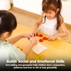 image:imagePlanToys Wooden Travel TicTacToe Strategy Game Kids Montessori Set  X O pieces tic tac toe game wooden board girls boys strategy logical thinking gift preschool family learning cute