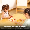 image:imagePlanToys Wooden Travel TicTacToe Strategy Game Kids Montessori Set  X O pieces tic tac toe game wooden board girls boys strategy logical thinking gift preschool family learning cute