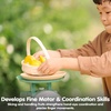 image:imagePlanToys Wooden Tropical Fruit Basket Toy Montessori Kids Kitchen Play Set  cutting sorting knife pretend food girls boys fine motor role play imaginative social gift preschool learning fun