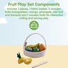 image:imagePlanToys Wooden Tropical Fruit Basket Toy Montessori Kids Kitchen Play Set  cutting sorting knife pretend food girls boys fine motor role play imaginative social gift preschool learning fun