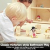 image:imagePlanToys Wooden Victorian Bathroom Set Montessori Dollhouse Furniture Kids  daily routine play doll house accessories social skills learning girls imaginative storytelling motor gift for kids