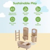 image:imagePlanToys Wooden Victorian Bathroom Set Montessori Dollhouse Furniture Kids  daily routine play doll house accessories social skills learning girls imaginative storytelling motor gift for kids