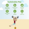 image:imagePlanToys Wooden Weightlifting Acrobat Motion Toy Montessori STEM Kids Set  wooden weightlifting acrobat montessori physics activity force movement causeeffect learning STEM wooden toy kids toy
