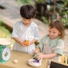 image:imagePlanToys Wooden Winter Harvest Basket Montessori Kids Kitchen Play Set  peeling cutting knife fruit basket pretend food girls boys sensory fine motor role play social gift preschool set