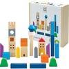 image:imagePlanToys Cityscape Blocks Wooden Montessori Building Imaginative Kids Set  shapes buildings construction toys sorting amp stacking toys girls boys spatial STEM fine motor creative gift preschoolCityscape Blocks