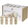 image:imagePlanToys Touch amp Guess Wooden Sensory Learning for Kids Ages 3 Montessori  textured pieces sensory toys blindfold girls boys texture recognition memory development gift preschool family set