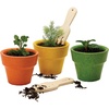 image:imagePlanToys Wooden 3Piece Plant Pot Set  Montessori Gardening amp Planting Activity for Fine Motor Skills Responsibility amp Early Learning  Eco Friendly Indoor amp Outdoor Play