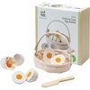 image:imagePlanToys Wooden Crack amp Cook Egg Basket Toy Montessori Kids Food Activity  cracking slicing wooden knife play kitchen accessories girls boys fine motor role play social preschool gift set fun