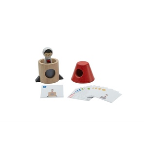 image:imagePlanToys Spatial Rocket Wooden Construction Set for Kids Ages 3  Montessori STEM Toy for Shape Sorting Balance amp Spatial Awareness  EcoFriendly Educational Playset
