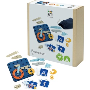 image:imagePlanToys Wooden Creative Learning Board  Montessori Inspired Peg Board for Patterns Letters amp Numbers  Eco Friendly Toy for Logic Creativity amp Fine Motor Skills