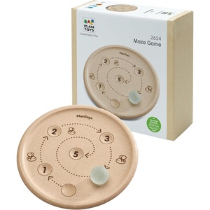 image:imagePlanToys Wooden Maze Control Game Montessori Balance Precision Kids Toy  marble tilting board wooden puzzle pieces girls boys focus handeye coordination problem solving gift preschool set