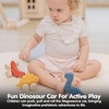 image:imagePlanToys Dino Stego Car Wooden Dinosaur Push Toy for Toddlers 12M Kids  green stegosaurus rolling wheels dinosaur toys girls boys montessori fine motor grip strength coordination gift for kidsDino Stego