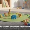 image:imagePlanToys Elephant Wooden Montessori Kids Safari Animal Figurine Play Toy  elephant wooden figurine montessori imaginative play language social interaction coordination animal figure kids giftElephant