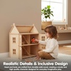 image:imagePlanToys Family Dollhouse Figurines 4Piece Wooden Poseable Kids Play Set  112 scale parents amp kids figures doll house people bendable arms girls pretend play montessori gift ages 3 for boysAsian Boy