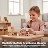 image:imagePlanToys Family Dollhouse Figurines 4Piece Wooden Poseable Kids Play Set  112 scale parents amp kids figures doll house people bendable arms girls pretend play montessori gift ages 3 for boysHispanic Mom