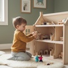 image:imagePlanToys Family Dollhouse Figurines 4Piece Wooden Poseable Kids Play Set  112 scale parents amp kids figures doll house people bendable arms girls pretend play montessori gift ages 3 for boysDoll Family 7142