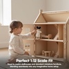 image:imagePlanToys Family Dollhouse Figurines 4Piece Wooden Poseable Kids Play Set  112 scale parents amp kids figures doll house people bendable arms girls pretend play montessori gift ages 3 for boysAsian Girl
