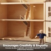 image:imagePlanToys Family Dollhouse Figurines 4Piece Wooden Poseable Kids Play Set  112 scale parents amp kids figures doll house people bendable arms girls pretend play montessori gift ages 3 for boysCaucasian Dad