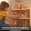 image:imagePlanToys Family Dollhouse Figurines 4Piece Wooden Poseable Kids Play Set  112 scale parents amp kids figures doll house people bendable arms girls pretend play montessori gift ages 3 for boysDoll Family 7142