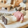 image:imagePlanToys Family Dollhouse Figurines 4Piece Wooden Poseable Kids Play Set  112 scale parents amp kids figures doll house people bendable arms girls pretend play montessori gift ages 3 for boysGrand Mother  Fair Skin Tone